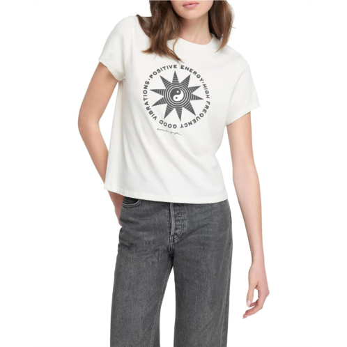 Spiritual Gangster Yin Yang Star Lila Short Sleeve Tee