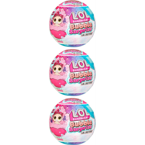 L.O.L. Surprise! LOL Surprise LOL Surprise Bubble Foam Lil Sisters Doll 3 Pack - Collectible Baby Sister Great Gift for Girls Age 4+