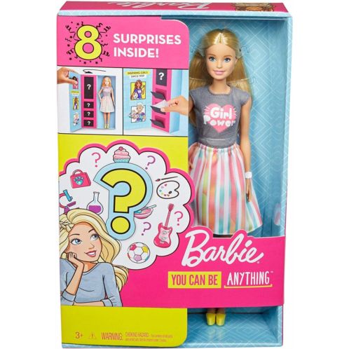 Barbie Doll with 2 Career Looks That Feature 8 Clothing and Accessory Surprises to Discover with Unboxing, Gift for 3 to 7 Year Olds