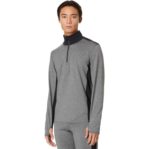 Mens Hot Chillys Micro Elite Chamois Color-Block Zip-T