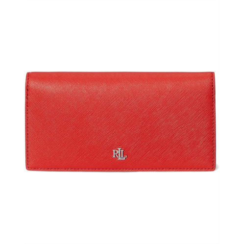 POLO RALPH LAUREN Lauren Ralph Lauren Crosshatch Leather Slim Wallet