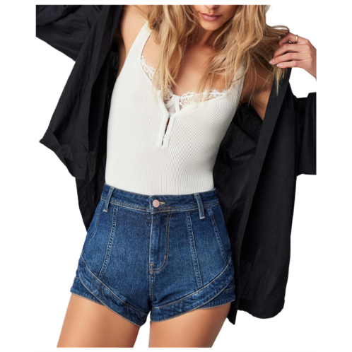 Womens Free People Crvy Mona High-Rise Short