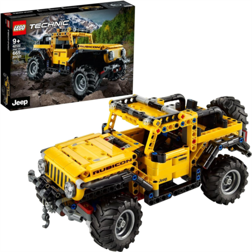 LEGO Technic Jeep Wrangler 4x4 Toy Car 42122 Model Building Kit - All Terrain Off Roader SUV Set, Authentic and Functional Design, STEM Birthday Gift Idea for Kids, Boys, and Girls