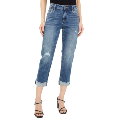 Womens KUT from the Kloth Amy Crop Straight Leg Jeans