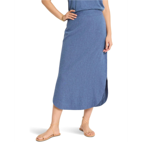 NICZOE Rumba Linen Dip Skirt