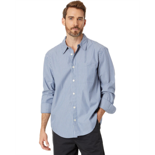Madewell Poplin Easy Long-Sleeve Shirt in Stripe