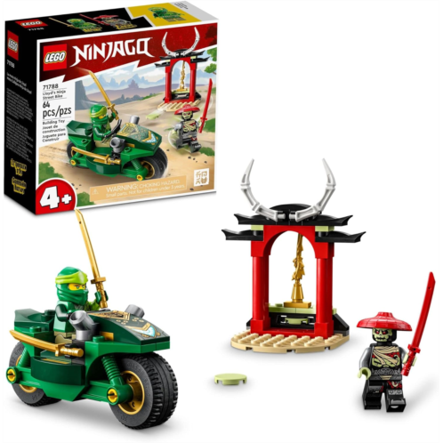 LEGO NINJAGO Lloyds Ninja Street Bike, Ninja Motorcycle Toy Building Kit, Easy-to-Build Beginners Learning Set for Pretend Play, Ninja Gift Idea for Preschool Kids, Boys and Girls