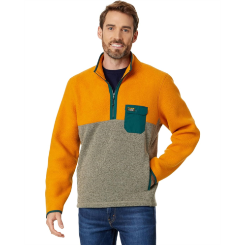 L.L.Bean Mens LLBean Sweater Fleece Sherpa Hybrid Pullover