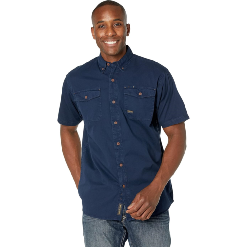 Mens Ariat Rebar Washed Twill Short Sleeve Work Shirt