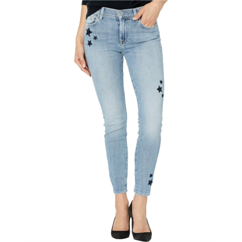 7 For All Mankind Ankle Skinny w/ Stars in Trio