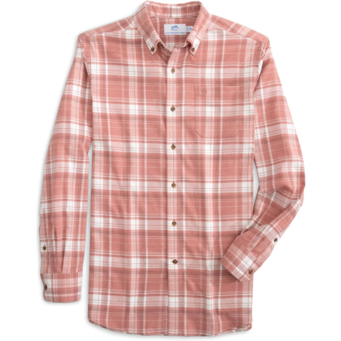 Mens Southern Tide Long Sleeve Flannel IC Avondale Plaid Sport Shirt