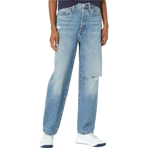 Madewell The Dad Jeans in Duane Wash: Ripped Edition