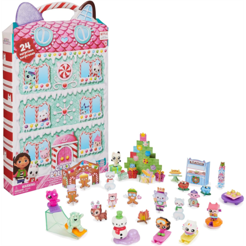 Gabby  s Dollhouse Gabbys Dollhouse, Advent Calendar 2023, 24 Surprise Toys with Figures, Stickers & Dollhouse Accessories, Kids Toys for Girls & Boys Ages 3+