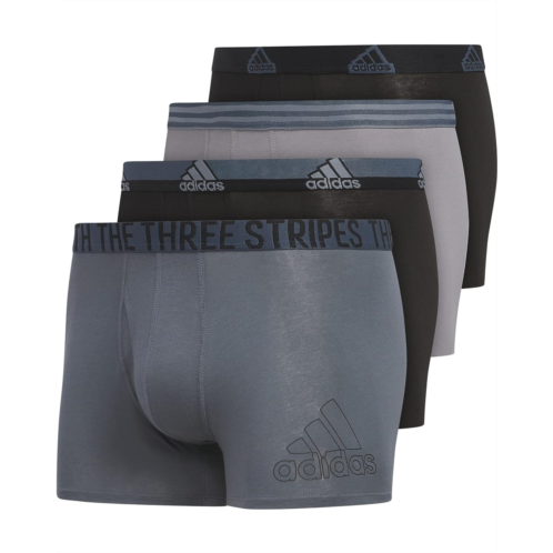 adidas Stretch Cotton Trunks Underwear 4-Pack