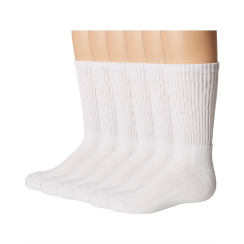 Jefferies Socks Seamless Sport Crew Half Cushion 6 Pack (Infant/Toddler/Little Kid/Big Kid/Adult)