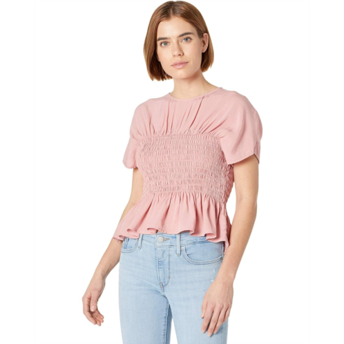 WAYF Aiden Smocked Bodice Top