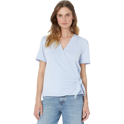 Michael Michael Kors Short Sleeve Tie Wrap Top