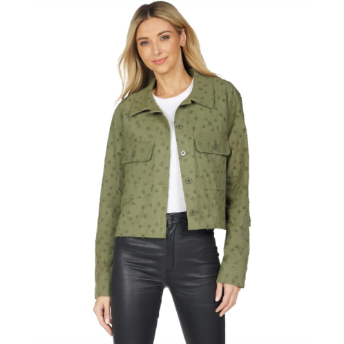 Michael Lauren Dodge Long Sleeve Oversized Crop Cargo Jacket