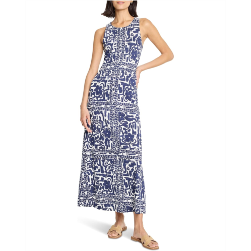 Womens NICZOE Floret Blues Knit Dress