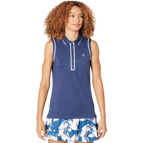 Womens Original Penguin Golf Veronica Sleeveless Polo