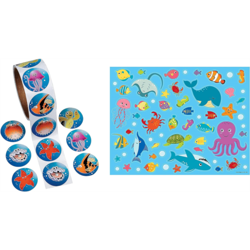 Generic Under The Sea Sticker Scene(DIY) and Tropical Sea Life Roll Stickers ~ Arts & Crafts ~ Classroom