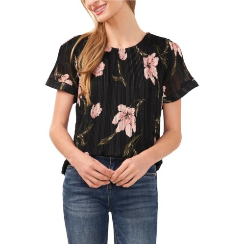 Womens CeCe Flowy Pleated Blouse