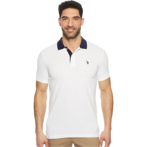 U.S. POLO ASSN. Short Sleeve Slim Fit Solid Stretch Pique Polo Shirt