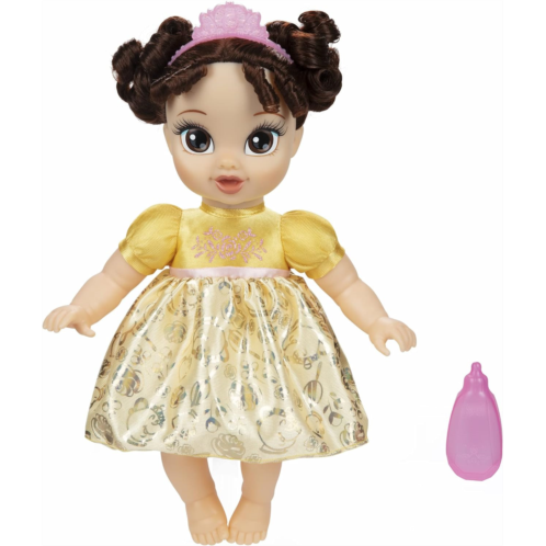 Disney Princess Belle Baby Doll with Baby Bottle & Tiara