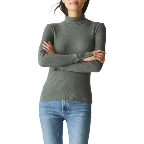 Womens Michael Stars Mara Turtleneck w/Cuff Snaps