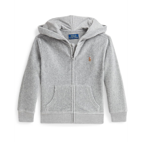 Polo Ralph Lauren Kids Knit Corduroy Full Zip Hoodie (Toddler/Little Kid)