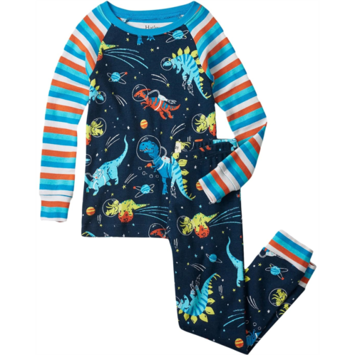 Hatley Kids Space Dinos Organic Cotton Raglan Pajama Set (Toddler/Little Kids/Big Kids)