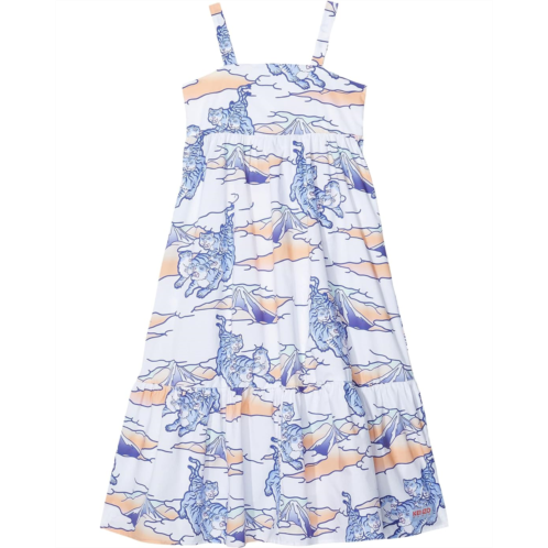 Kenzo Kids Strappy Dress All Over Printed Dress (Big Kids)