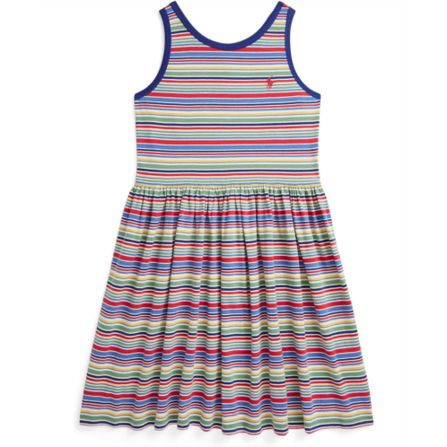 Polo Ralph Lauren Kids Striped Cotton Jersey Dress (Big Kid)
