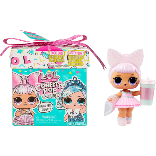 L.O.L. Surprise! Confetti Pop Birthday Doll with 8 Surprises - Great Gift for Girls Age 4+