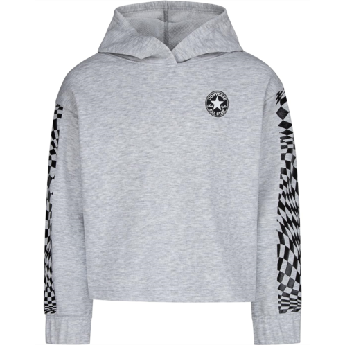 Converse Kids Warp Check Cropped Hoodie (Big Kids)