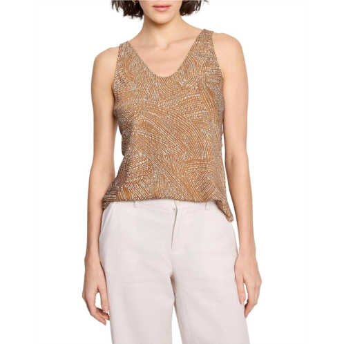 NICZOE Swirling Sands Woven Tank