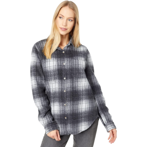 Dylan by True Grit Lumber Plaid Sweater-Knit Shirt Jacket Shacket