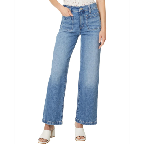 Womens Madewell The Perfect Vintage Wide-Leg Jean in Lakecourt Wash: Patch-Pocket Edition