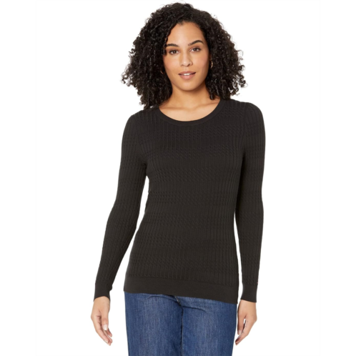 Womens Tommy Hilfiger Adaptive Cable Crew Neck Sweater