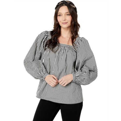 Womens Kate Spade New York Party Gingham Belle Top