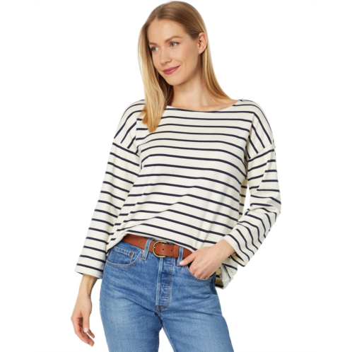 L.L.Bean Womens LLBean Heritage Mariner Boatneck 3/4 Sleeve Stripe