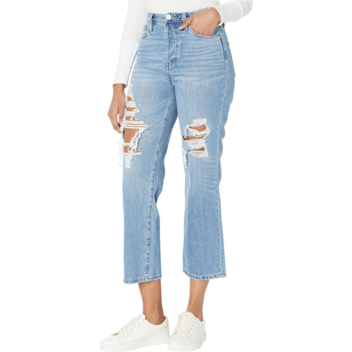 Blank NYC The Baxter Five-Pocket Straight Leg Jeans with Rips in Loosen Up