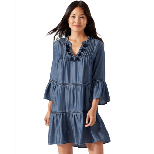 Tommy Bahama Embroidered Tier Dress