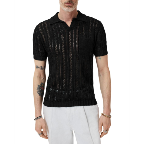 Mens John Varvatos Odin Linen Sweater Polo Y2317S25