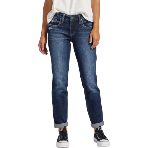 Silver Jeans Co. Boyfriend Mid-Rise Slim Leg Jeans L27101EOE440