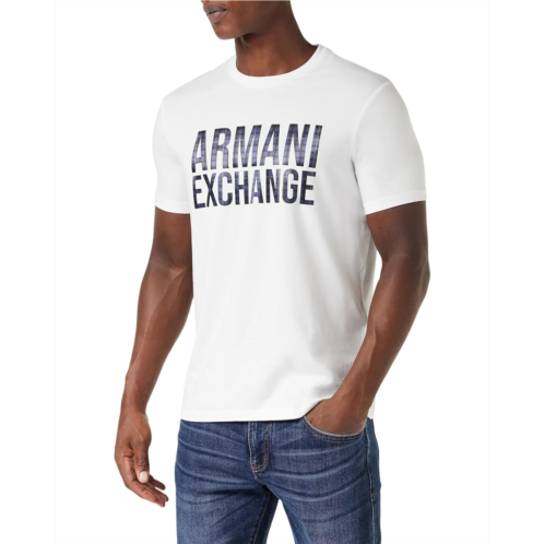 Mens Armani Exchange Silk Screen Printed Logo Tee