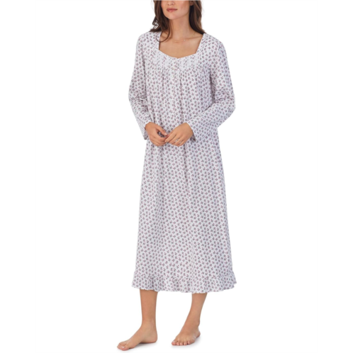 Womens Eileen West Long Sleeve Long Gown