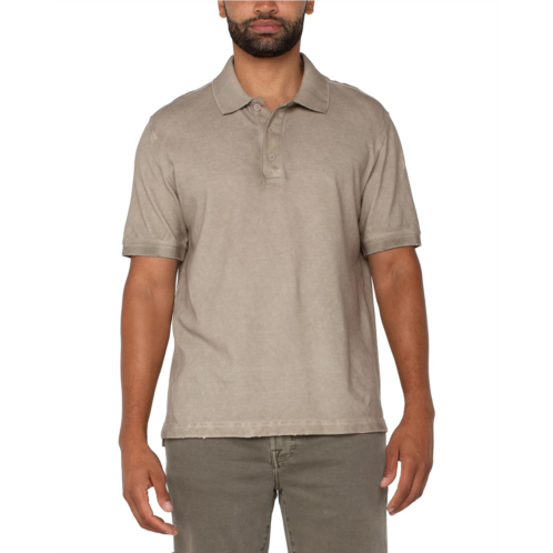 Liverpool Los Angeles Short Sleeve Distressed Rib Polo