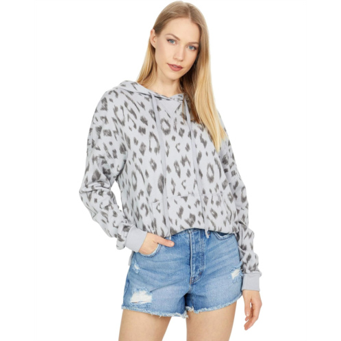 Michael Stars Zion Ikat Print Hermosa French Terry High-Low Hoodie