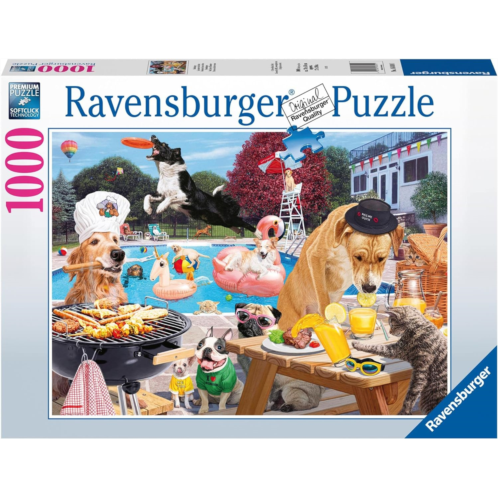 Ravensburger Dog Days of Summer 1000 Piece Jigsaw Puzzle for Adults - 16810 - Every Piece is Unique, Softclick Technology Means Pieces Fit Together Perfectly